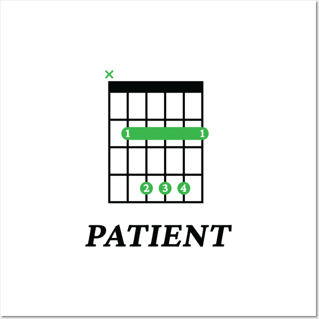 B Patient B Guitar Chord Tab Light Theme Wall Art by nightsworthy